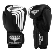 BELTOR RĘKAWICE BOKSERSKIE / BOXING GLOVES "STORM"    10oz - czarny/black B0713