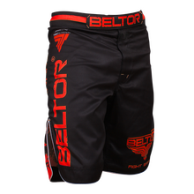 BELTOR BW SPODENKI / FIGHT SHORTS "RED PUNCH"    S  B0217 *