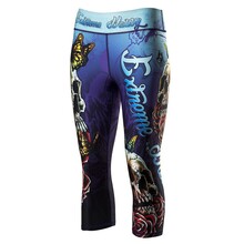 Legginsy Sportowe Damskie Skull 2 3/4