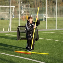 10x Tyczka treningowa i slalomowa 170cm - teleskopowa, składana tyczki