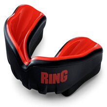 Ochraniacz na zęby pojedynczy czarno - czerwony