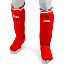 Fairtex Elastyczne Ochraniacze Piszczela i Stopy SPE1 Red COMPETITION