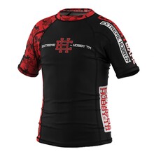 Short Sleeve Rashguard Kids Red Warrior