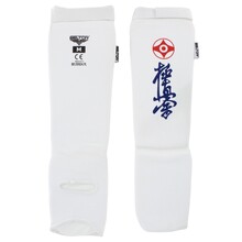 BELTOR KARATE OCHRANIACZE GOLENI I ŚRÓDSTOPIA / SHIN INSTEP GUARDS "KABE KYOKUSHINKAI" biały/white  M  B2201