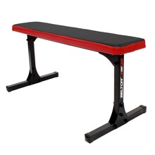 BELTOR - HRD SYSTEM LINE - ŁAWKA TRENINGOWA PROSTA BLACK-RED/CZARNO-CZERWONA H0140