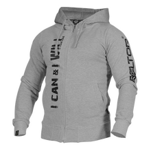 BELTOR BW BLUZA ZIP Z KAPTUREM / ZIP HOODIE "I CAN & I WILL"       L melanż/melange B0857 *