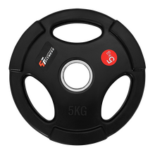 BELTOR PF LINE OBCIĄŻENIE OLIMPIJSKIE W GUMIE Z UCHWYTAMI - BLACK  5 kg/51,5 mm P0082
