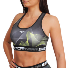 BELTOR BW STANIK SPORTOWY / SPORTS BRA "I CAN & I WILL"  czarny/black     XS   B0851 *
