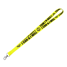 BELTOR SMYCZ / KEY HOLDER "I CAN & I WILL" - żółty/yellow B0633 *