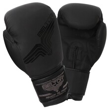 BELTOR RĘKAWICE BOKSERSKIE / BOXING GLOVES "TIGER" czarny/czarny - black on black 14oz B2415