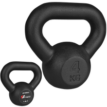 BELTOR PF LINE KETTLEBELL OBCIĄŻENIE ŻELIWNE  4kg PLATINUM FITNESS CZARNY / BLACK P0193