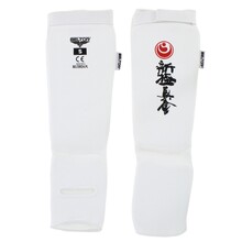 BELTOR KARATE OCHRANIACZE GOLENI I ŚRÓDSTOPIA / SHIN INSTEP GUARDS "KABE SHINKYOKUSHINKAI" biały/white   S  B2205