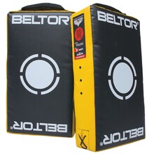 BELTOR TARCZA TRENINGOWA " PARA " / TRAINING SHIELD "WASHI" "S" SOFT INSIDE czarny-żółty/black-yellow 44x25x12cm  B1898 PARA