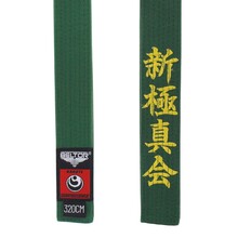 BELTOR KARATE BELT / PAS SHINKYOKUSHINKAI HAFT green/zielony 320cm B2500