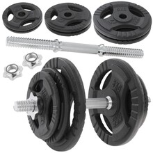 BELTOR HRD SYSTEM LINE HANTLA ŻELIWNA CZARNA Z UCHWYTAMI 20kg / 28mm H0084