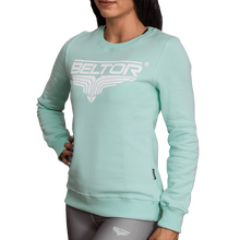 BELTOR BW BLUZA DAMSKA / CREWNECK "GIRL CLASSIC" miętowy/mint  L  B0981 *