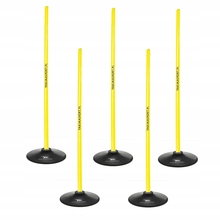 Tor przeszkód slalomowy 160cm laski + podstawa 1,5kg Żółty