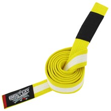 BELTOR BJJ GI BELT / PAS - JUNIOR / DLA DZIECI         yellow/white - żółty/biały M3 B1380