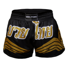 BELTOR BW SPODENKI MUAY THAI 02 czarny/black XXL  B1221 *