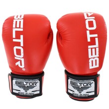 BELTOR RĘKAWICE BOKSERSKIE / BOXING GLOVES  "SPARRING" 14oz czerwony/red B0038