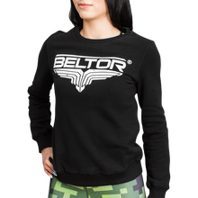 BELTOR BW BLUZA DAMSKA / CREWNECK "GIRL CLASSIC" czarny/black     XS  B0970 *