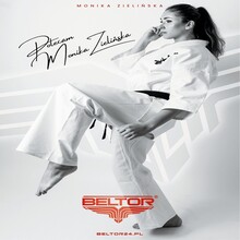 BELTOR PLAKAT KARATE MONIKA ZIELIŃSKA Wicemistrzyni Świata Karate Shinkyokushinkai A3 B2824