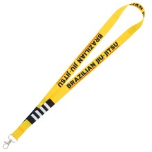 BELTOR BJJ SMYCZ / KEY HOLDER "BRAZILIAN JIU-JITSU" żółty - yellow pas do BJJ szer. 2cm  B3171 *