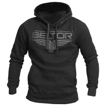 BELTOR BW BLUZA Z KAPTUREM / HOODIE "BLACK ON BLACK LOGO" czarny/black L B1850 *