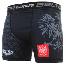 BELTOR BW SPODENKI SHORT PANTS "POLSKA 01" czarny / black XXL B1744 *