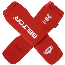 BELTOR OCHRANIACZE GOLENI I ŚRÓDSTOPIA / SHIN INSTEP GUARDS "DEFENDER"  czerwony/red   M  B1921