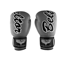 BELTOR RĘKAWICE BOKSERSKIE / BOXING GLOVES "VICTOUS"          10oz - grey/szary B1113