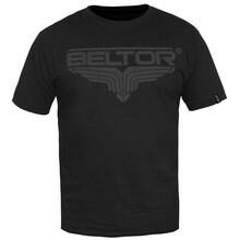BELTOR BW T-SHIRT SLIM  "BLACK ON BLACK "  czarny/black   M B0342