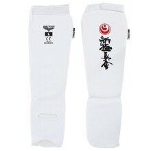 BELTOR KARATE OCHRANIACZE GOLENI I ŚRÓDSTOPIA / SHIN INSTEP GUARDS "KABE SHINKYOKUSHINKAI" biały/white L  B2207