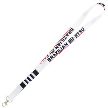 BELTOR BJJ SMYCZ / KEY HOLDER "BRAZILIAN JIU-JITSU" biały - white pas do BJJ szer. 2cm  B3169 *