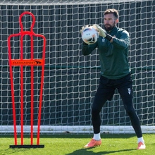 Mur piłkarski AirFlow, 180cm, Pasywny obrońca Czerwony