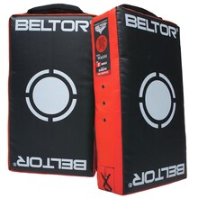 BELTOR TARCZA TRENINGOWA PARA / TRAINING SHIELD "WASHI" "S" HARD PRO SERIES czarny-czerwony/black-red 44x25x12cm  B3646 PARA