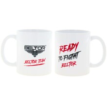 BELTOR KUBEK / MUG "BELTOR TEAM READY TO FIGHT" biały - white B3265