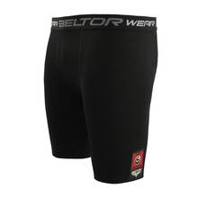 BELTOR KARATE BW SHORTS / SPODENKI OBCISŁE ''SHINKYOKUSHINKAI PRO" czarny/black   M B1925 *