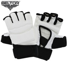 BELTOR KARATE RĘKAWICE RAPTOR biało-czarne / white-black XL   B2587