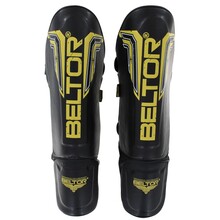 BELTOR OCHRANIACZE GOLENI I ŚRÓDSTOPIA / SHIN INSTEP GUARDS "GOLD SHIELD"  czarny/złoty - black/gold  L  B2228