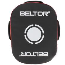 BELTOR TARCZA OWALNA / OVAL SHIELD "X-ROUND"  44x35x11cm - czarno-czerwona/black-red B2146