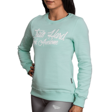 BELTOR BW BLUZA DAMSKA / CREWNECK "TRAIN HARD LOOK AWESOME" miętowy/mint   M  B0968 *