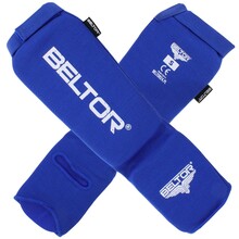 BELTOR OCHRANIACZE GOLENI I ŚRÓDSTOPIA / SHIN INSTEP GUARDS "DEFENDER"  niebieski/blue    S  B1915