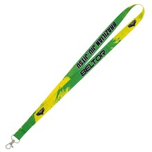BELTOR BJJ SMYCZ / KEY HOLDER "BRAZILIAN JIU-JITSU" zielony/żółty - green/yellow szer. 2cm  B3174 *