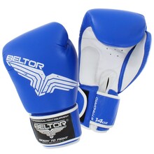 BELTOR RĘKAWICE BOKSERSKIE / BOXING GLOVES    "STANDARD" 12oz - niebieski/blue B0025