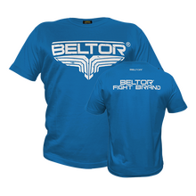 BELTOR BW T-SHIRT  FIGHT BRAND "CLASSIC" niebieski/blue     S   B0553 *