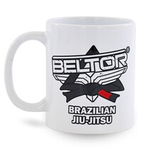 BELTOR BJJ KUBEK / MUG "BJJ 01" biały - white  B3163