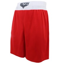 BELTOR BW SPODENKI BOKSERSKIE TRENINGOWE / BOXING SHORTS "PUNCHER" HAFT  czerwony/biały - red/white     XS  B2793 *