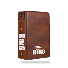 Duża tarcza prosta 75x35x15cm - skóra BRĄZOWA