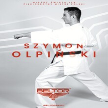 BELTOR PLAKAT KARATE SZYMON OLPIŃSKI Mistrz Świata Karate IFK A3 B2825